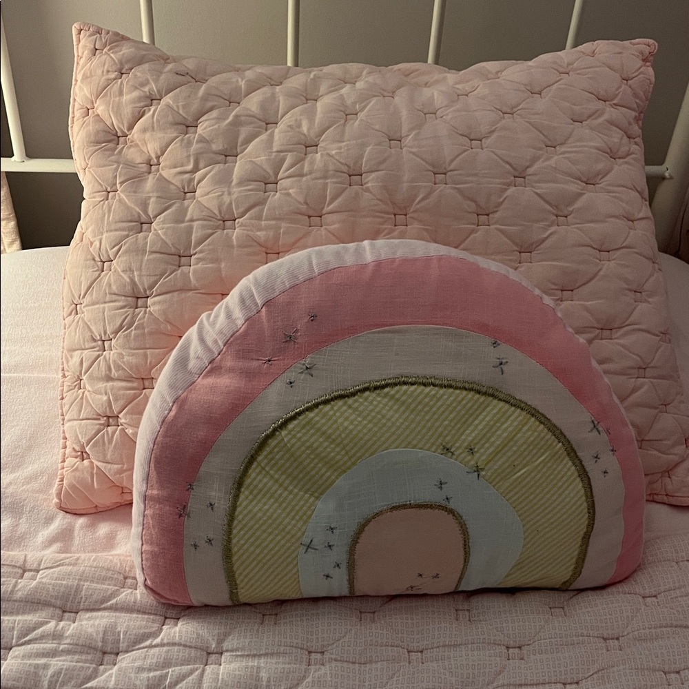 Pottery Barn Kids Retro Rainbow Pillow - Picture 3 of 5